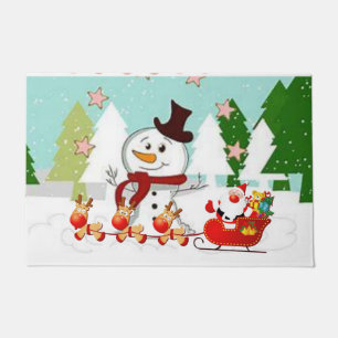 Kerstdeur Mat, Snowman Deurmat