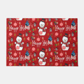 Kerstdeur Mat, Snowman Deurmat (Voorkant)
