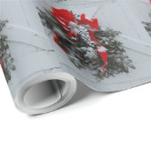 kerstdeur met schuurdeur cadeaupapier (Rol Hoek)