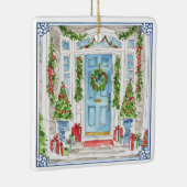 Kerstdeur Waterverf Kerstboom Ornament (Rechts)