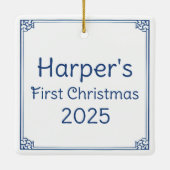 Kerstdeur Waterverf Kerstboom Ornament (Achterkant)