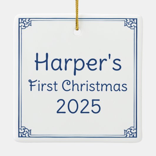 Kerstdeur Waterverf Kerstboom Ornament (Achterkant)