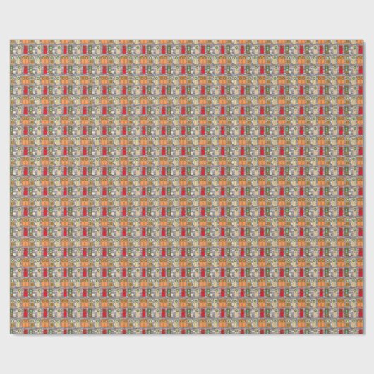 Kerstdeuren Cadeaupapier (Vlak)