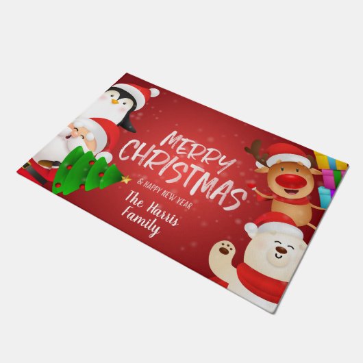 kerstdeuren deurmat (Schuin)