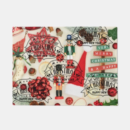 kerstdeurmat deurmat (Voorkant)