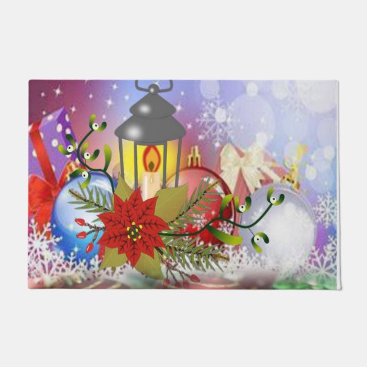 Kerstdeurmat, Kerstkaars Deurmat (Voorkant)