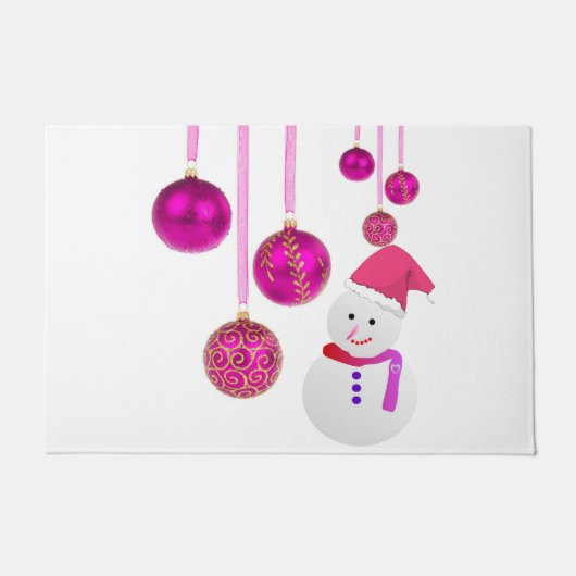 Kerstdeurmat, Sneeuwman Deurmat (Voorkant)