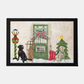 Kerstdeurmat voor labrador Retriever Deurmat (Voorkant)
