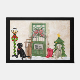 Kerstdeurmat voor labrador Retriever Deurmat