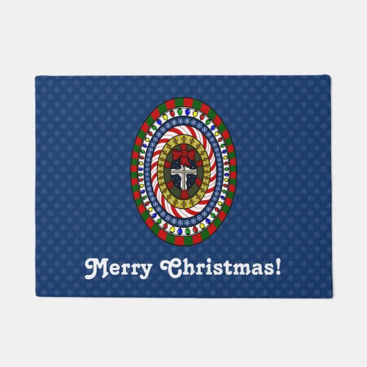 Kerstdeuromat Deurmat (Voorkant)