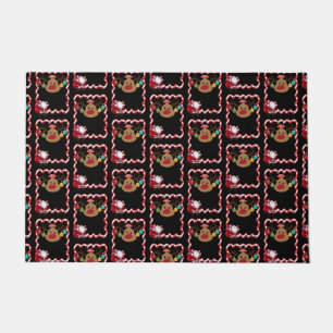 kerstdeuromte deurmat