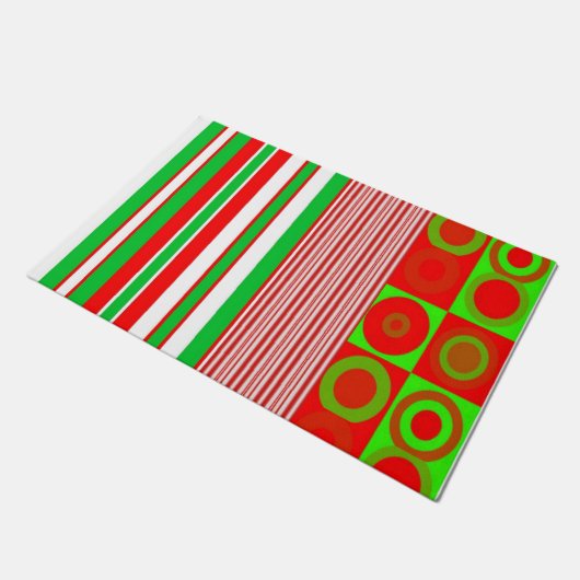 kerstdeuromte deurmat (Schuin)