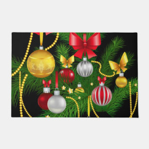 kerstdeuromte deurmat