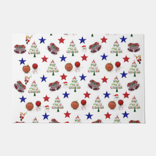 kerstdeuromte deurmat