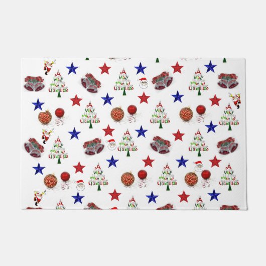 kerstdeuromte deurmat (Voorkant)