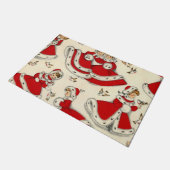 kerstdeuromte,  deurmat (Schuin)