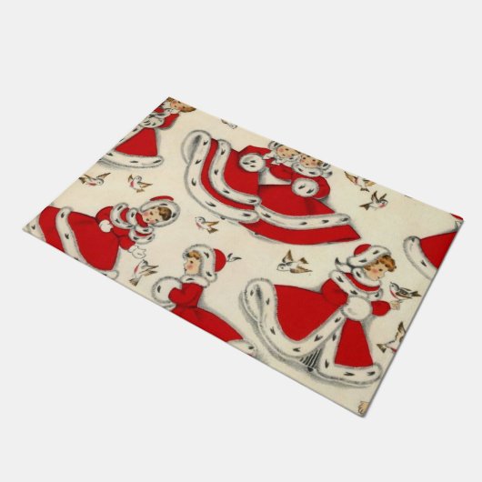 kerstdeuromte,  deurmat (Schuin)