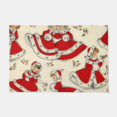 kerstdeuromte,  deurmat (Voorkant)