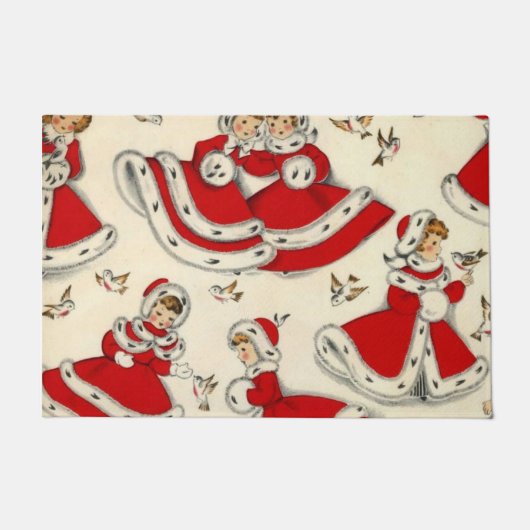 kerstdeuromte,  deurmat (Voorkant)