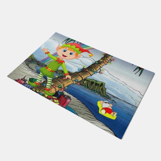 kerstdeuromte, Elf Deurmat (Schuin)