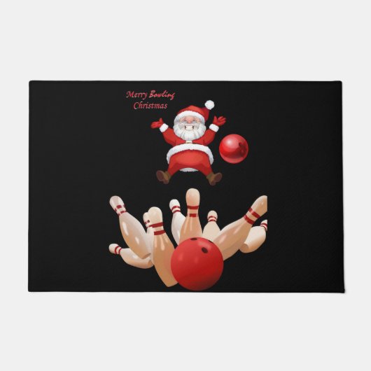 kerstdeuromte, kerstbal deurmat (Voorkant)