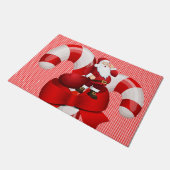 Kerstdeuropening, kerstman deurmat (Schuin)