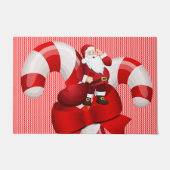 Kerstdeuropening, kerstman deurmat (Voorkant)