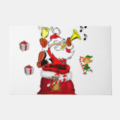 Kerstdeuropening, kerstman deurmat (Voorkant)