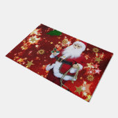 Kerstdeuropening, kerstman deurmat (Schuin)