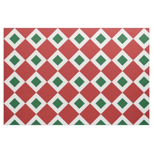 kerstdiamantpatroon Geometric Fabric Stof (Fat Quarter)