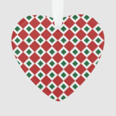 Kerstdiamantpatroon Ornament (voorkant)