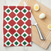 Kerstdiamantpatroon Theedoek (Quarter Fold)