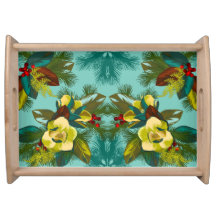 kerstdienblad Magnolia