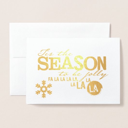 Kerstdienst Foliekaart Folie Kaarten (Voorkant met envelop)