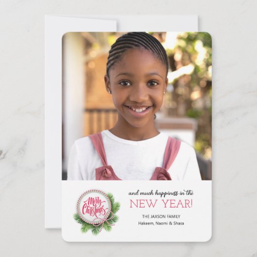 Kerstdienst Foto Kerstkaart (Voorkant)