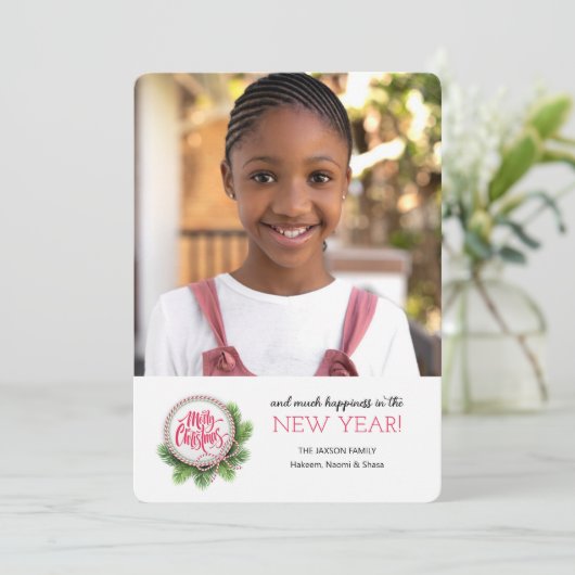 Kerstdienst Foto Kerstkaart (Staand voorkant)