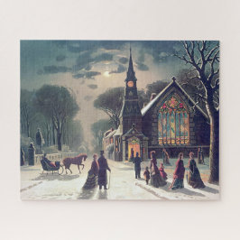 Kerstdienst J Hoover En Zoon 1878 Legpuzzel