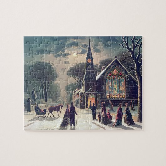 Kerstdienst J Hoover En Zoon 1878 Legpuzzel (Horizontaal)