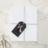 Kerstdienst serveerster Santa Server Kerstmis Cadeaulabel (Met Touw)