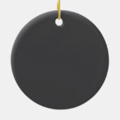 Kerstdienst serveerster Santa Server Kerstmis Keramisch Ornament (Achterkant)