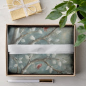 Kerstdienst van de kerkuilen in de winter tissuepapier (Geschenk)