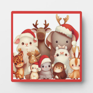 Kerstdieren 3 fotoplaat