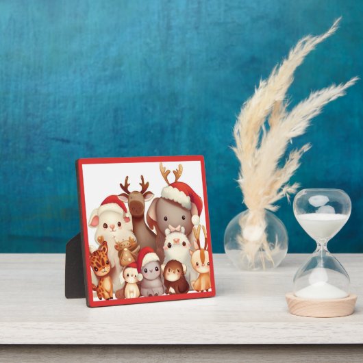 Kerstdieren 3 fotoplaat (Insitu)