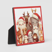 Kerstdieren 3 fotoplaat (Voorkant)