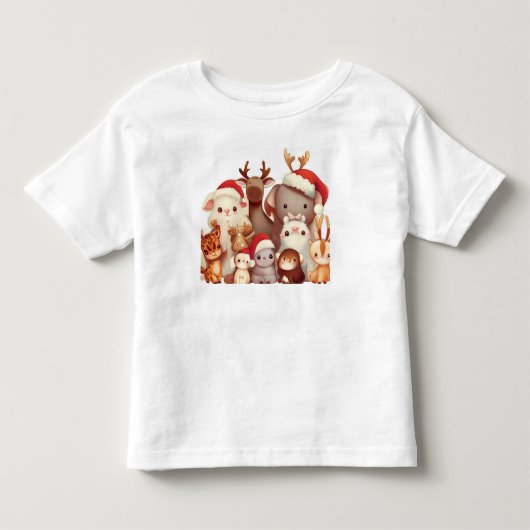 Kerstdieren 3 kinder shirts (Voorkant)