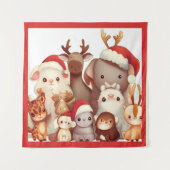 Kerstdieren 3 wandkleed (Voorkant)