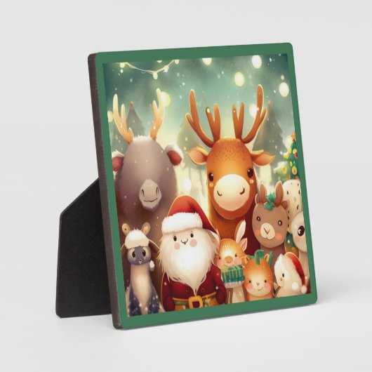 Kerstdieren 8 fotoplaat (Voorkant)