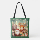 Kerstdieren 8 tote bag (Achterkant)