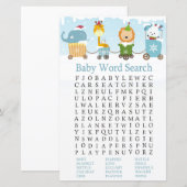 Kerstdieren Baby shower Word Search (Voorkant / Achterkant)