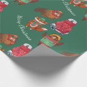 Kerstdieren Cadeaupapier (Hoek)